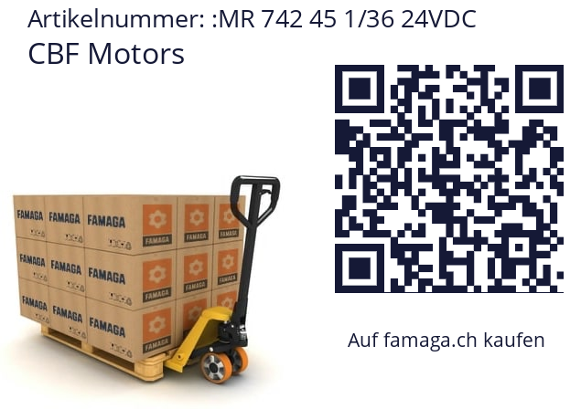   CBF Motors MR 742 45 1/36 24VDC