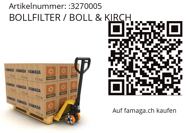   BOLLFILTER / BOLL & KIRCH 3270005