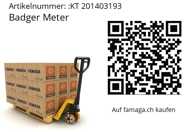   Badger Meter KT 201403193