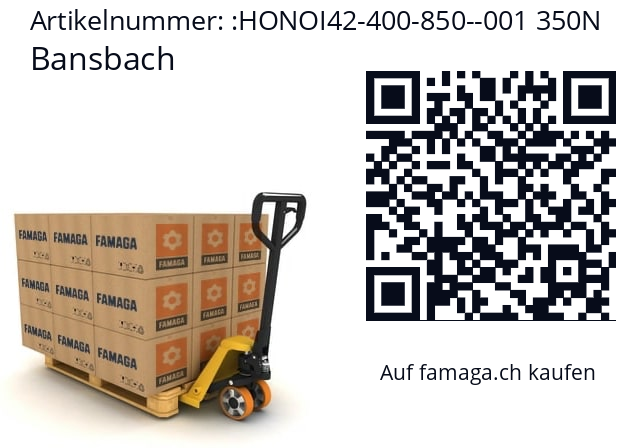   Bansbach HONOI42-400-850--001 350N