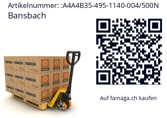   Bansbach A4A4B35-495-1140-004/500N