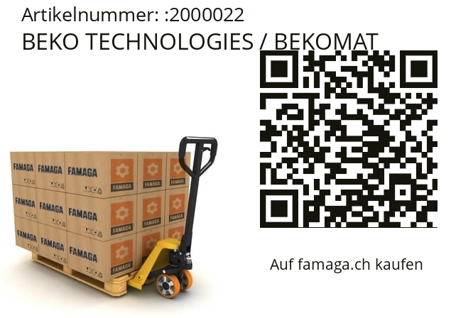   BEKO TECHNOLOGIES / BEKOMAT 2000022