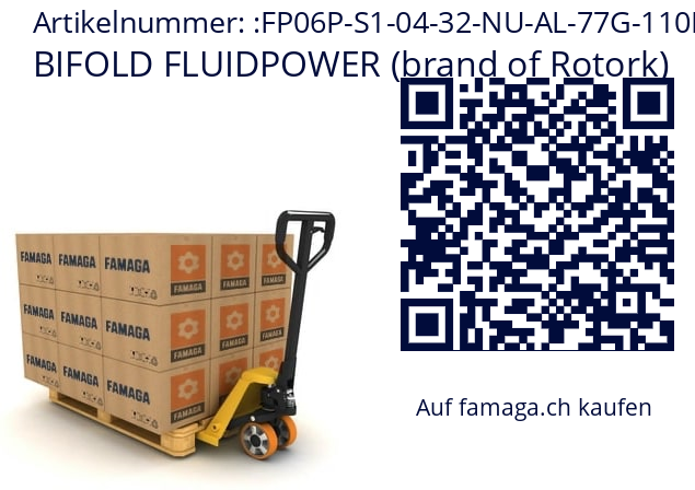   BIFOLD FLUIDPOWER (brand of Rotork) FP06P-S1-04-32-NU-AL-77G-110D-57-K85