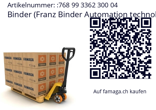   Binder (Franz Binder Automation technology / Connectors) 768 99 3362 300 04