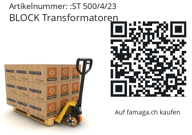   BLOCK Transformatoren ST 500/4/23
