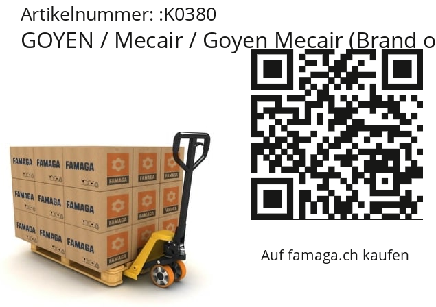   GOYEN / Mecair / Goyen Mecair (Brand of Pentair) K0380