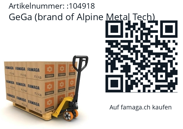  GeGa (brand of Alpine Metal Tech) 104918