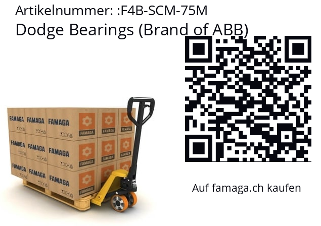   Dodge Bearings (Brand of ABB) F4B-SCM-75M