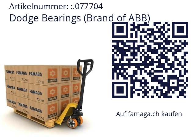   Dodge Bearings (Brand of ABB) .077704