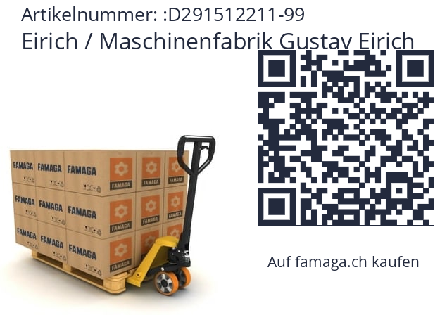   Eirich / Maschinenfabrik Gustav Eirich D291512211-99