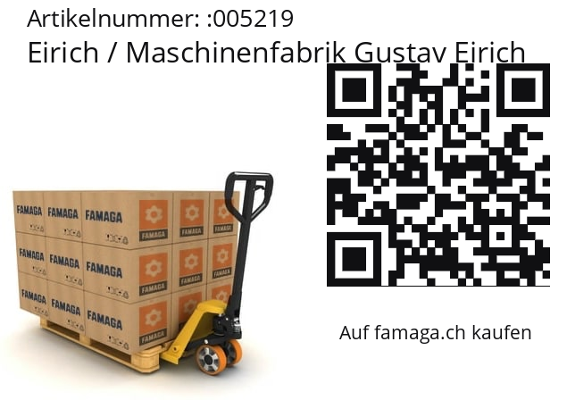   Eirich / Maschinenfabrik Gustav Eirich 005219