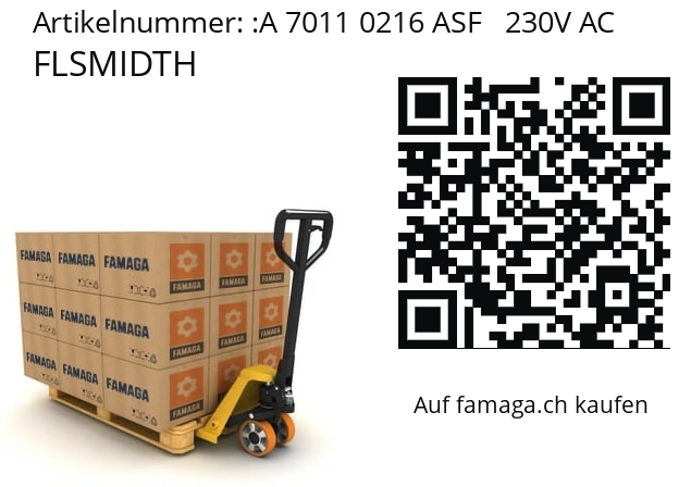   FLSMIDTH A 7011 0216 ASF   230V AC
