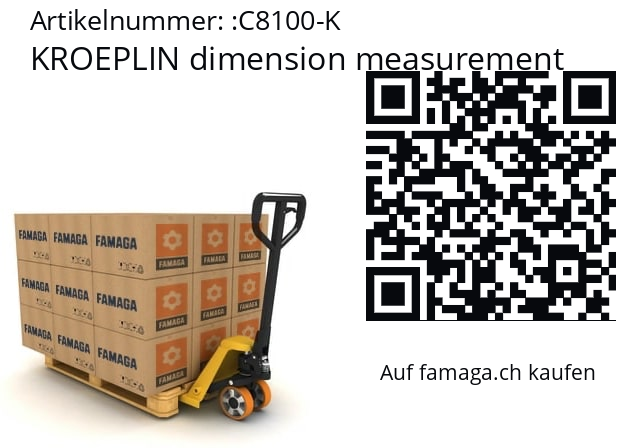   KROEPLIN dimension measurement C8100-K