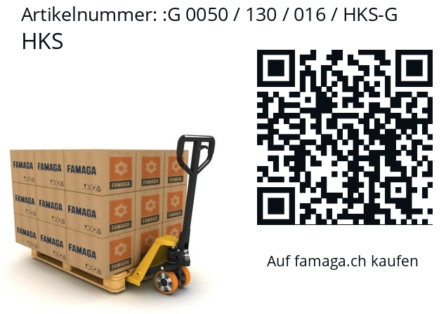   HKS G 0050 / 130 / 016 / HKS-G