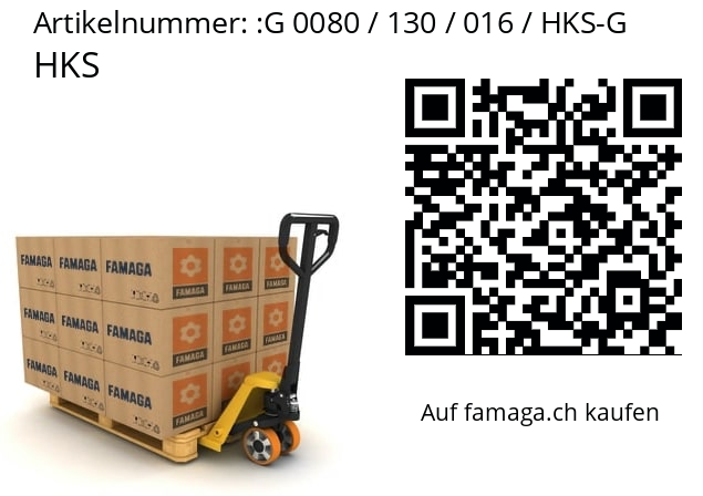   HKS G 0080 / 130 / 016 / HKS-G