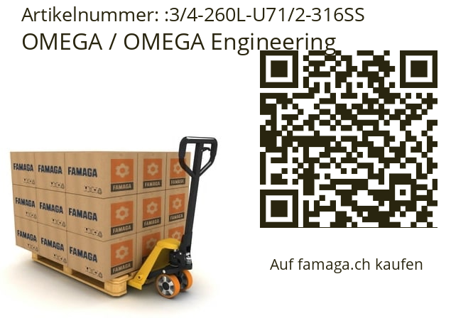   OMEGA / OMEGA Engineering 3/4-260L-U71/2-316SS