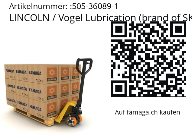   LINCOLN / Vogel Lubrication (brand of SKF) 505-36089-1