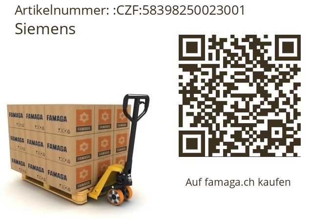   Siemens CZF:58398250023001