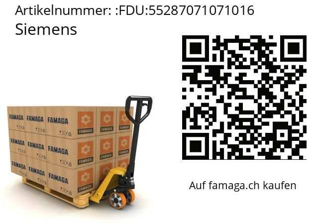   Siemens FDU:55287071071016
