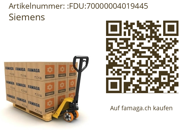   Siemens FDU:70000004019445