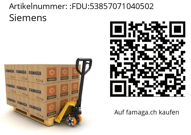   Siemens FDU:53857071040502