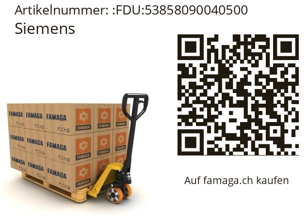   Siemens FDU:53858090040500