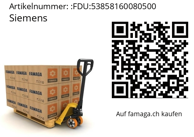   Siemens FDU:53858160080500