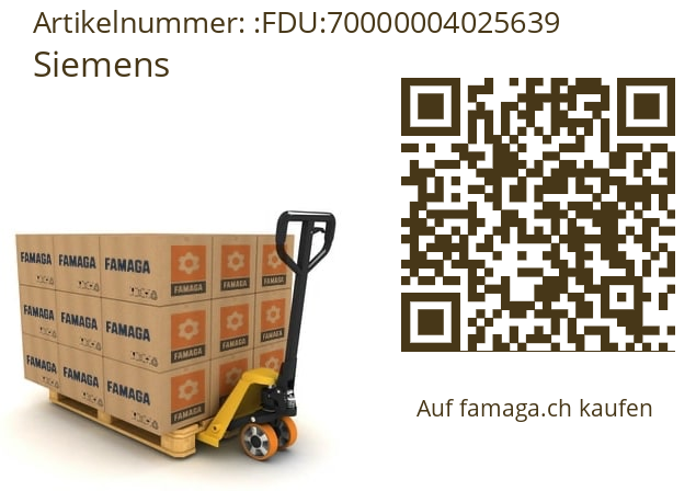   Siemens FDU:70000004025639