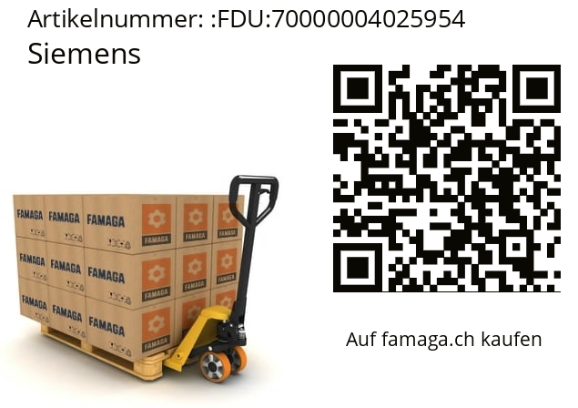   Siemens FDU:70000004025954