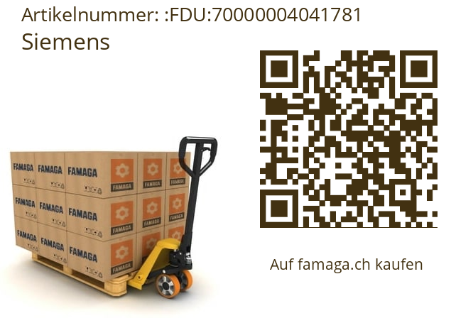   Siemens FDU:70000004041781