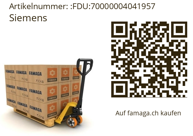   Siemens FDU:70000004041957