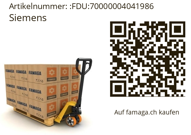   Siemens FDU:70000004041986