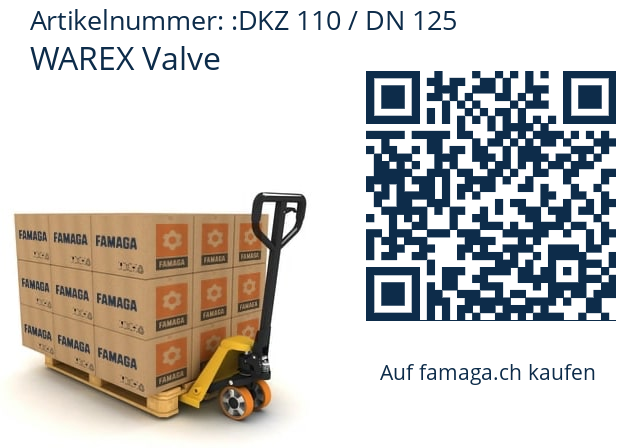   WAREX Valve DKZ 110 / DN 125