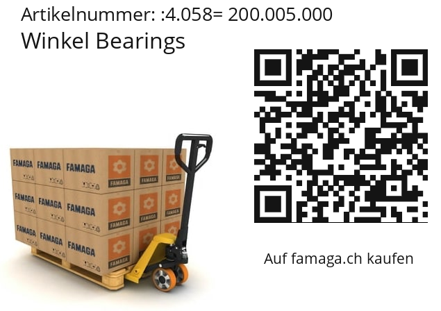   Winkel Bearings 4.058= 200.005.000